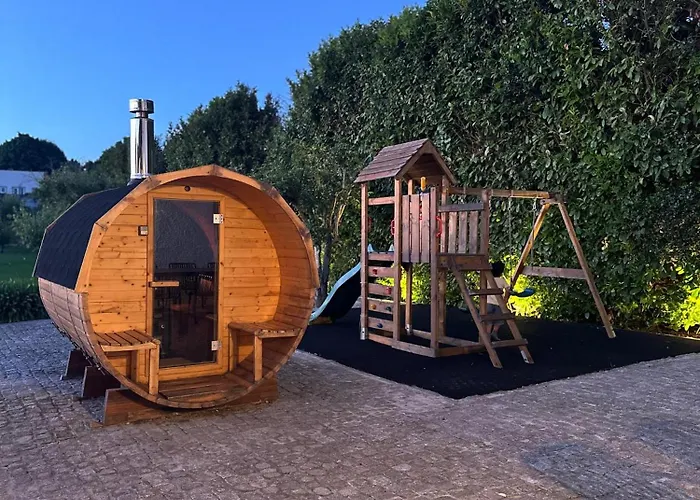 Sauna, Jacuzzi, Firepit, Playground - Oporto And 15min Apartament